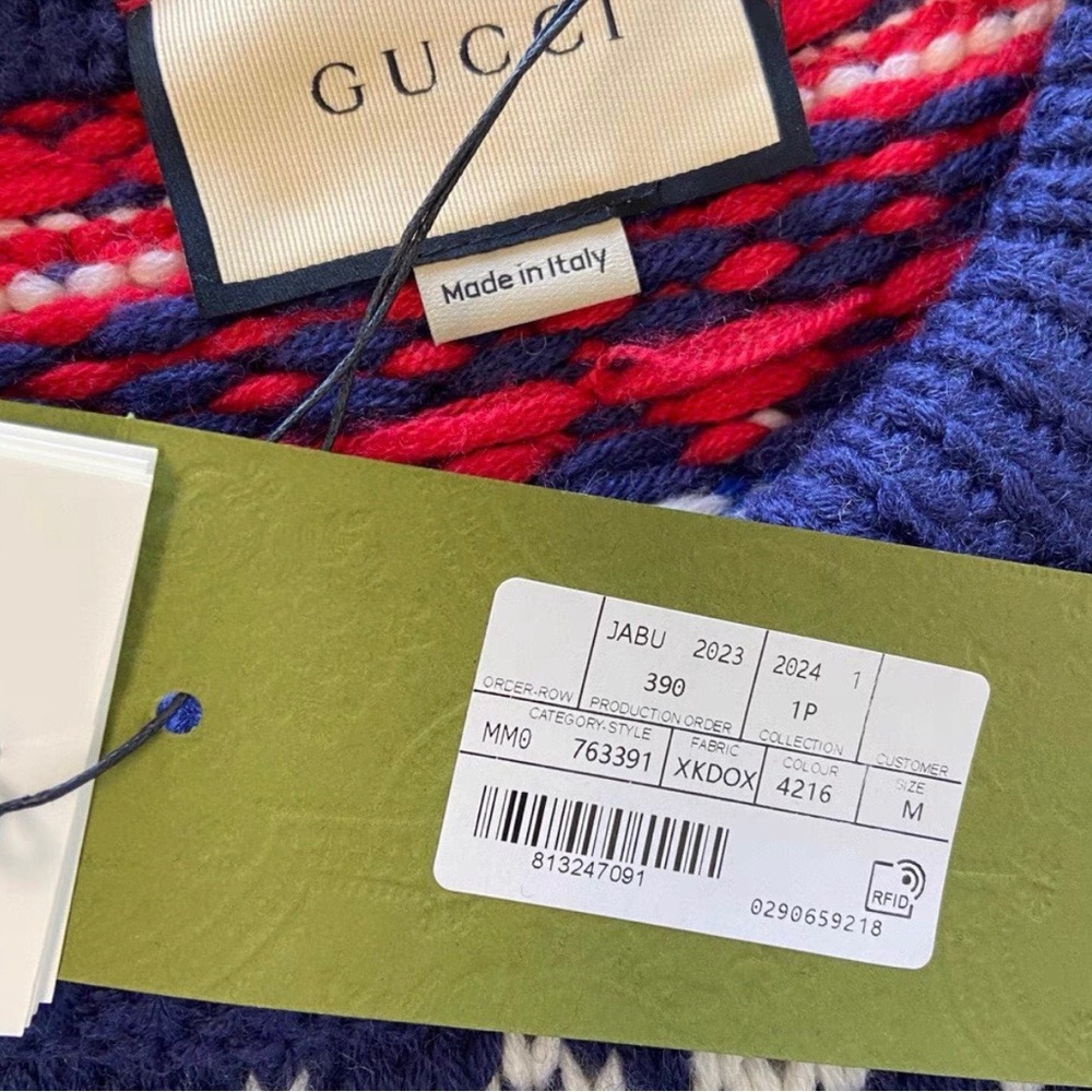 Gucci Multicolor Patterned Turtleneck Sweater - image 2